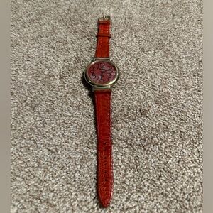 ^ Vintage Eastman Women’s Red Leather Watch - Needs a New Battery
